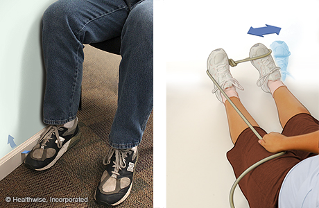 Ankle eversion strengthening exercises for an ankle sprain