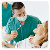 Photo of a woman at a dental care appointment