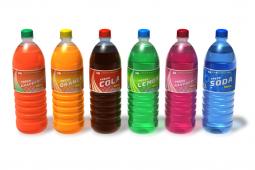 bottles of sugary soda pop drinks
