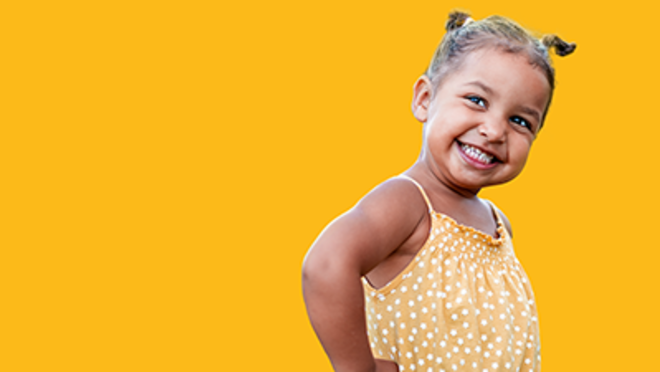 healthy smiling child