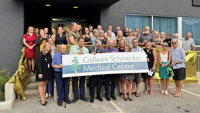 Opening event for the Colleen Schneider Medical Centre