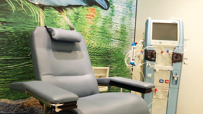 Vernon Community Dialysis Unit station