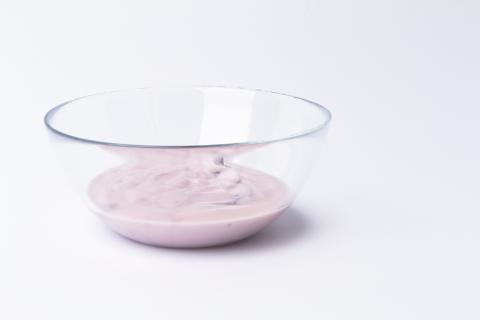 a bowl of yogurt