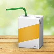 juice box with straw