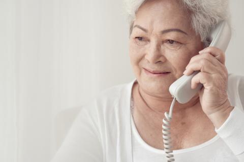 senior woman making a phone call